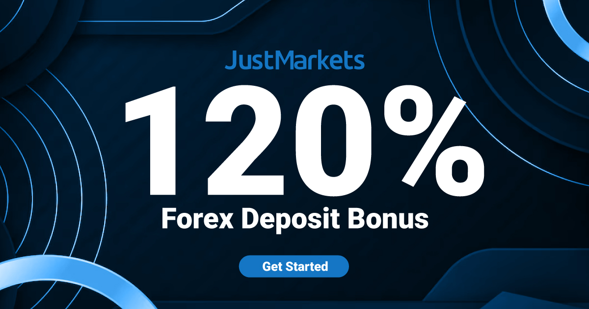 Get a Thrilling 120% Deposit Bonus at JustMarket