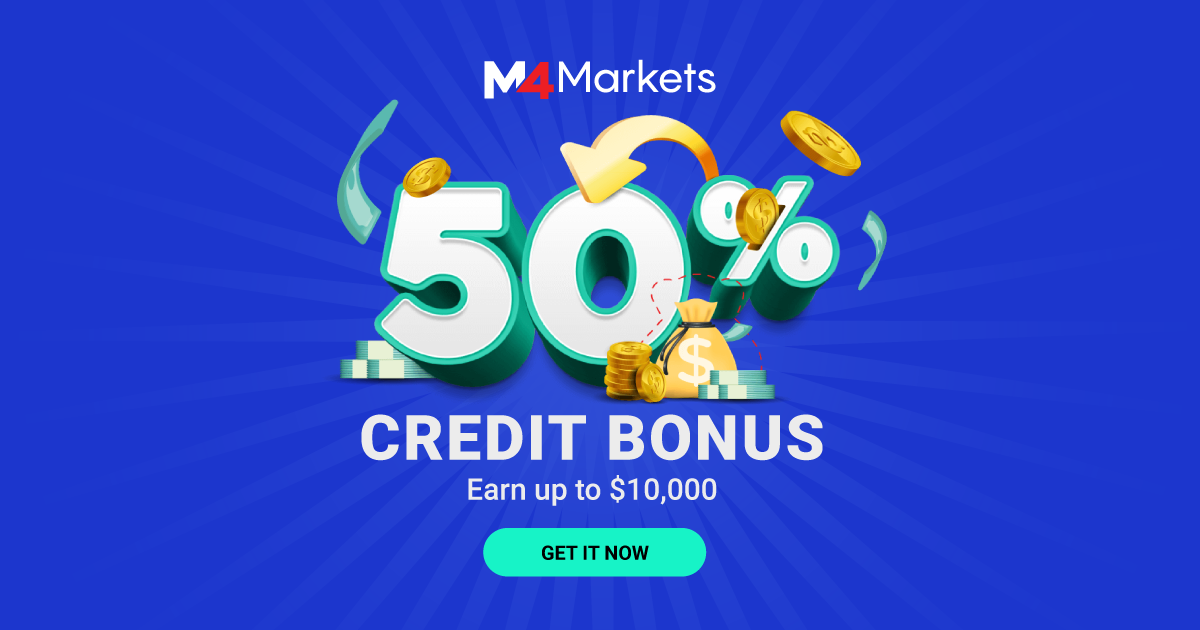 50% Forex Credit Bonus on M4Markets, Boost Trading