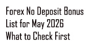 Forex No Deposit Bon