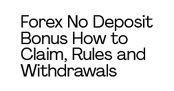 Forex No Deposit Bon