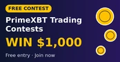 Enter free PrimeXBT contests for a chance to win $1,000