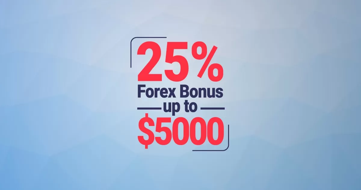 25% Bonus Selamat Datang Forex hingga $5